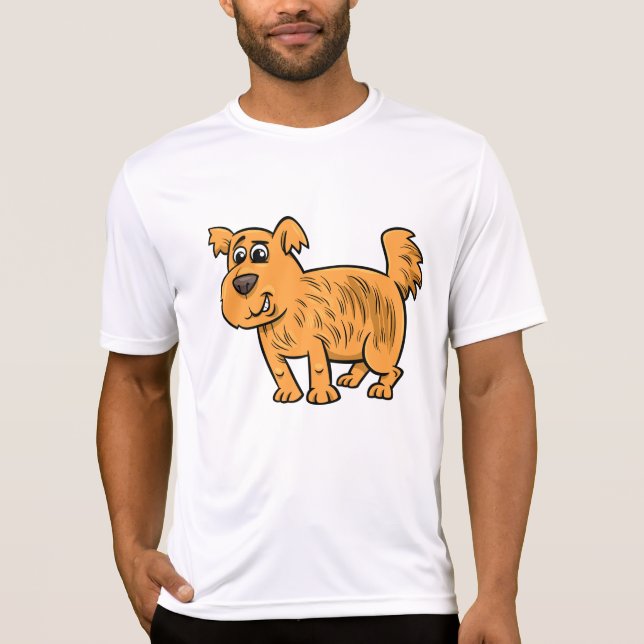 T-shirt Scruffy Orange Puppy Dog (Devant)