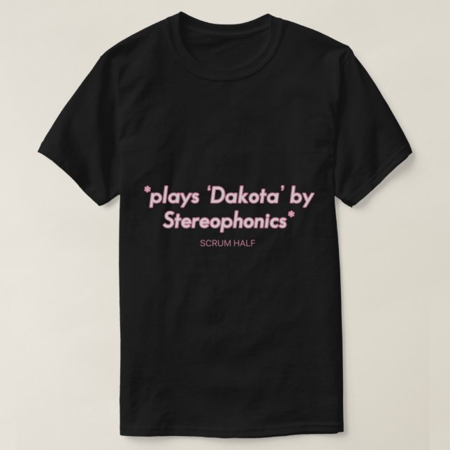T-shirt SCRUM HALF ‘Dakota’ par Stereophonics design Wattp (Design devant)