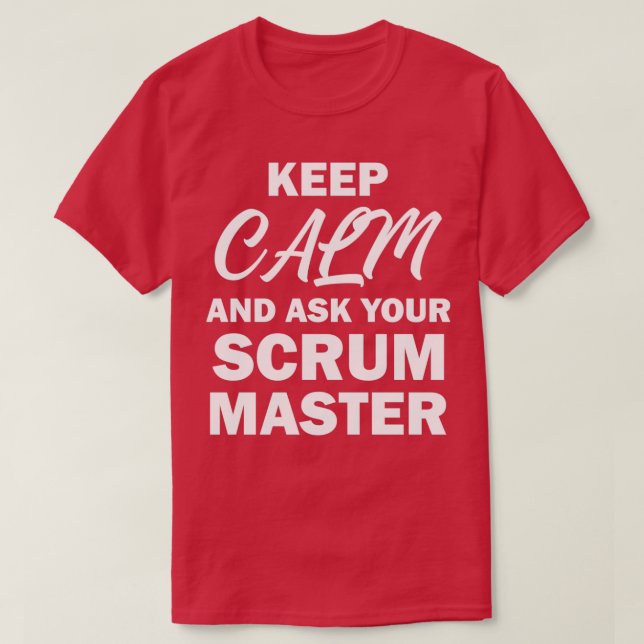 T-shirt Scrum Master Software Development Team Funny (Design devant)