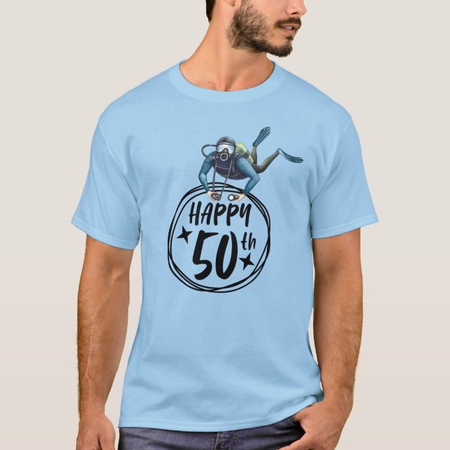 T-shirt Scuba 50e anniversaire  (Devant)