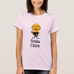 T-shirt Scuba Chick Ringer Tee