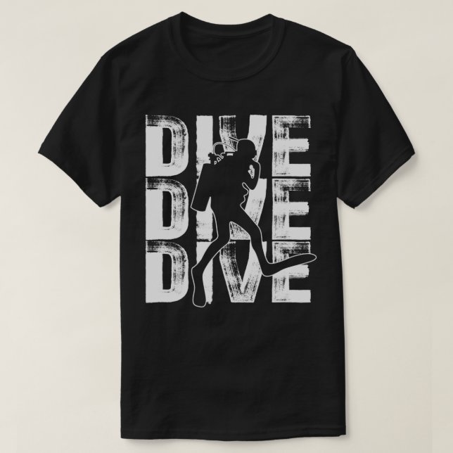 T-shirt Scuba Dive Lover Mot Thème Graphique Design Scubad (Design devant)