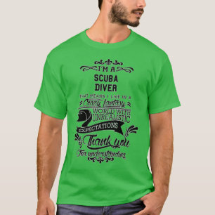 T-shirt Scuba Diver Birthday Christmas GiftPresent