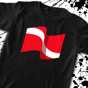 T-shirt Scuba Diving Gift - Diver Down Flag - Scuba Diver