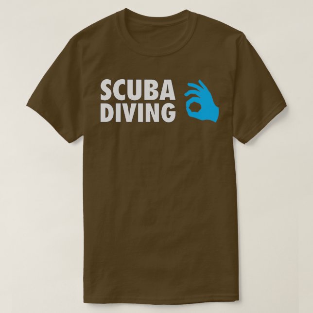 T-shirt Scuba Diving Ok Signal (Design devant)