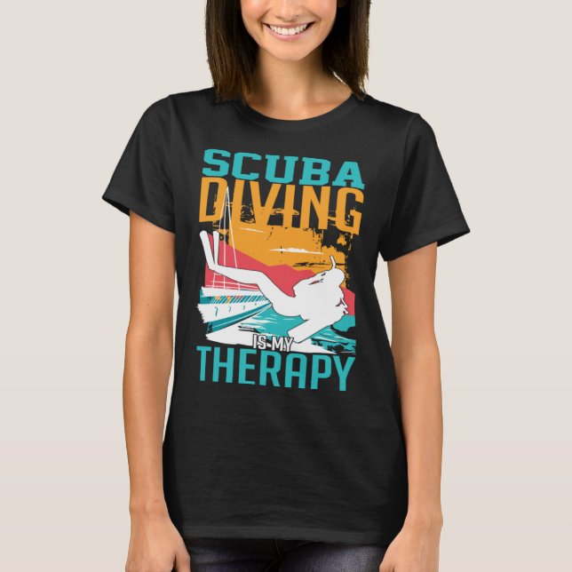 T-shirt Scuba Diving Snorkeling Underwater Diving  1 (Devant)