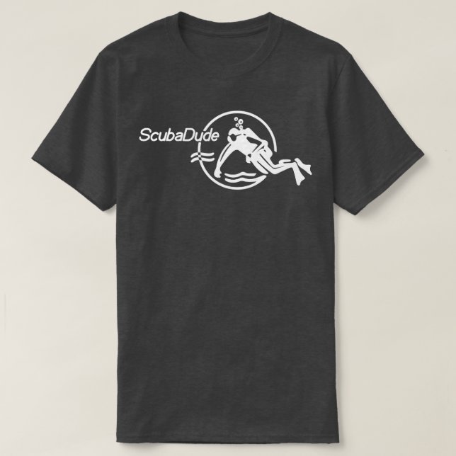 T-shirt Scuba Dude Iconic Diver pour la plongée et regarde (Design devant)