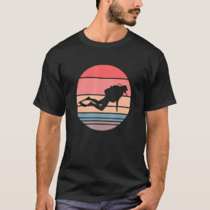 T-shirt Scuba Retro Sunset Plongée sous-marine