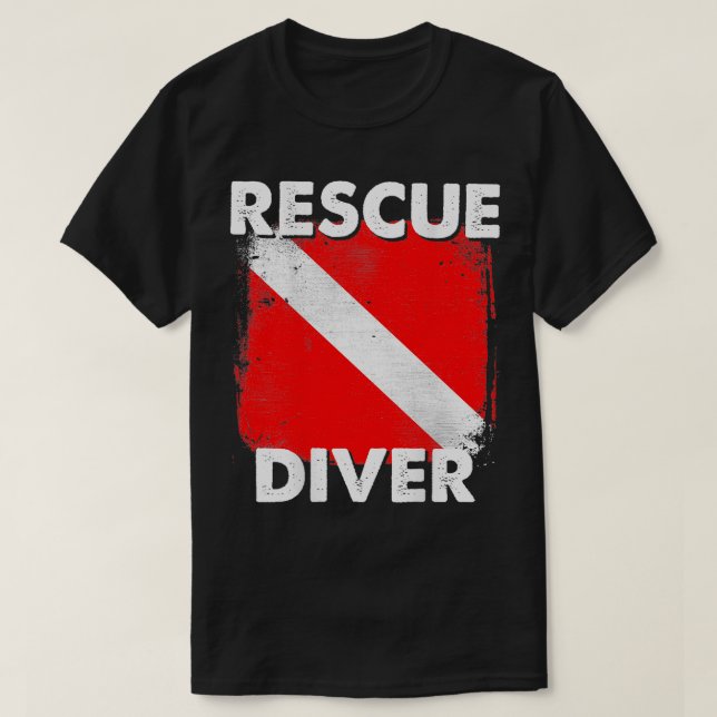 T-shirt SCUBA Secourt Diver pour instructeurs élèves Diver (Design devant)