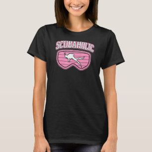 T-shirt Scubaholic plongeur sous-marin dans l'engrenage Di