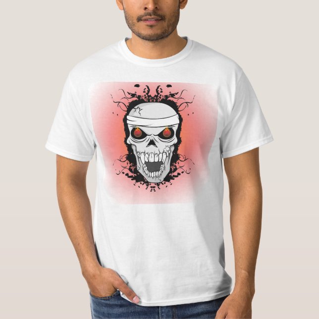 T-shirt sculpté à flamme (Devant)
