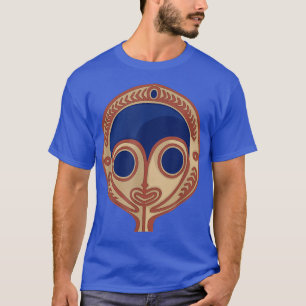 T-shirt sculpté en masque d'art tribal de la Nouve