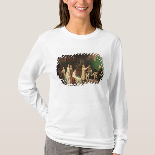 T-shirt Sculpter le buste du marquis De de Pierre (Devant)