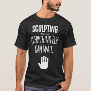 T-shirt Sculpteur Artiste Argile Créative Poterie Focus In