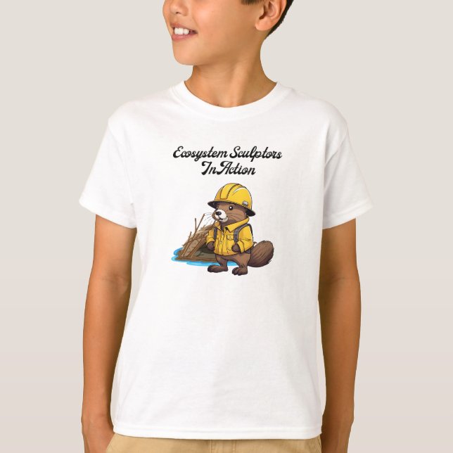 T-shirt Sculpteurs écosystémiques en action Castor (Devant)