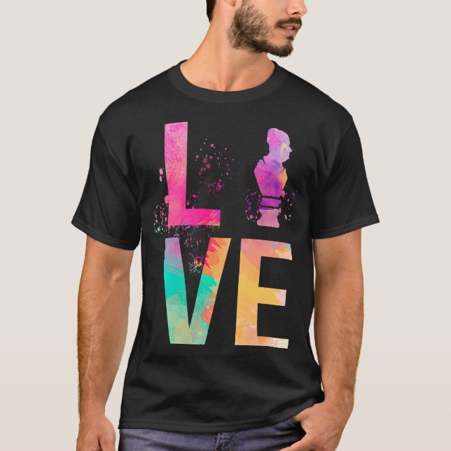 T-shirt Sculpture colorée (Devant)
