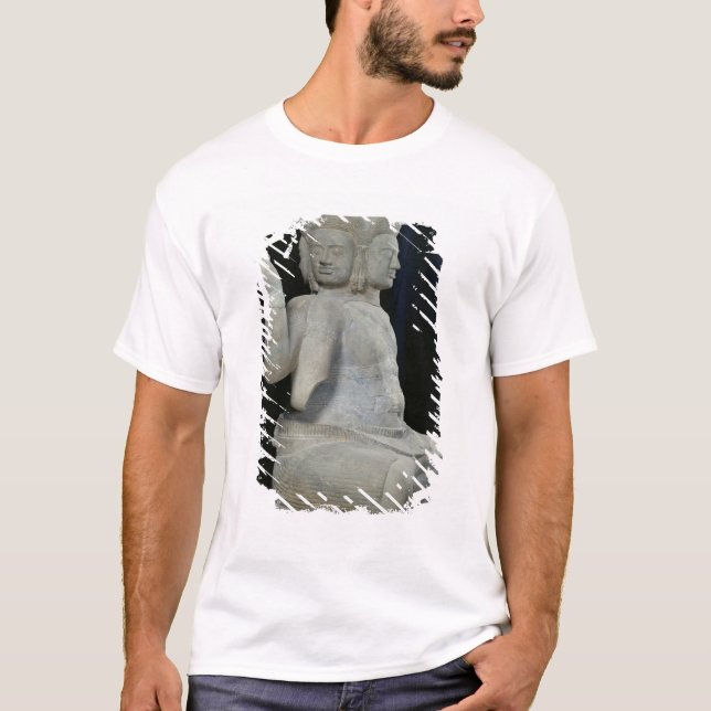 T-shirt Sculpture de Brahma avec quatre visages (Devant)