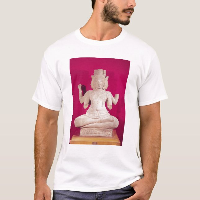 T-shirt Sculpture de Brahma avec quatre visages 2 (Devant)