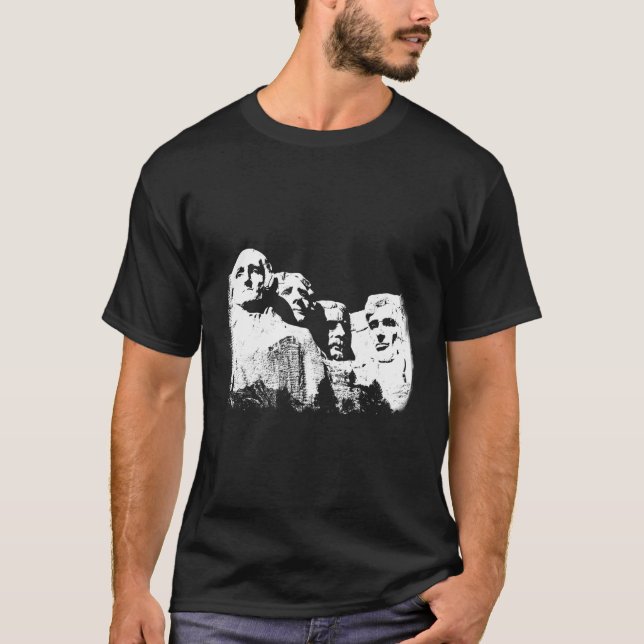 T-shirt Sculpture des présidents Mount Rushmore (Devant)