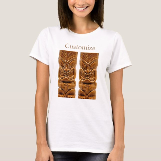 T-shirt Sculpture Gold Tiki Thunder_Cove (Devant)