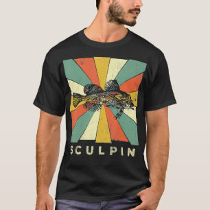 T-shirt Sculpture vintage Poisson Lover Style Rétro Anima