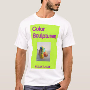 T-shirt Sculptures de couleur brillantes