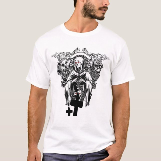 T-shirt sculte aux yeux rouges (Devant)