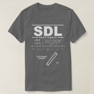 T-shirt SDL de l'aéroport de Scottsdale