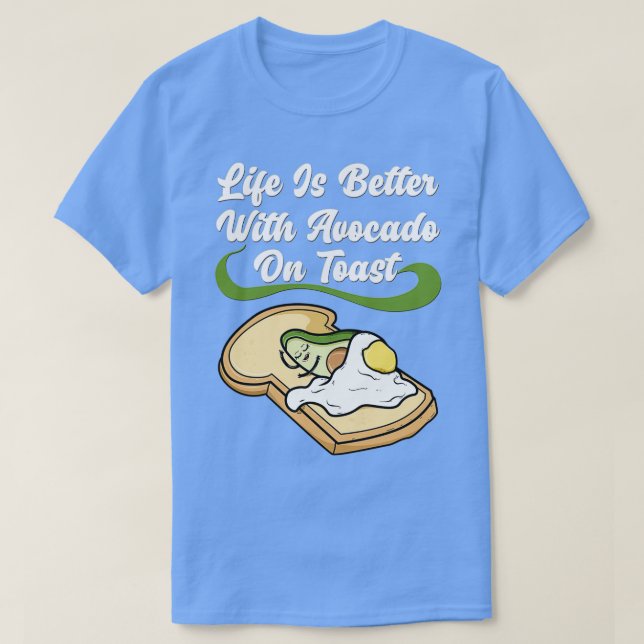 T-shirt Se Avocado Toast Damen Veganer Vegetarier Classic (Design devant)