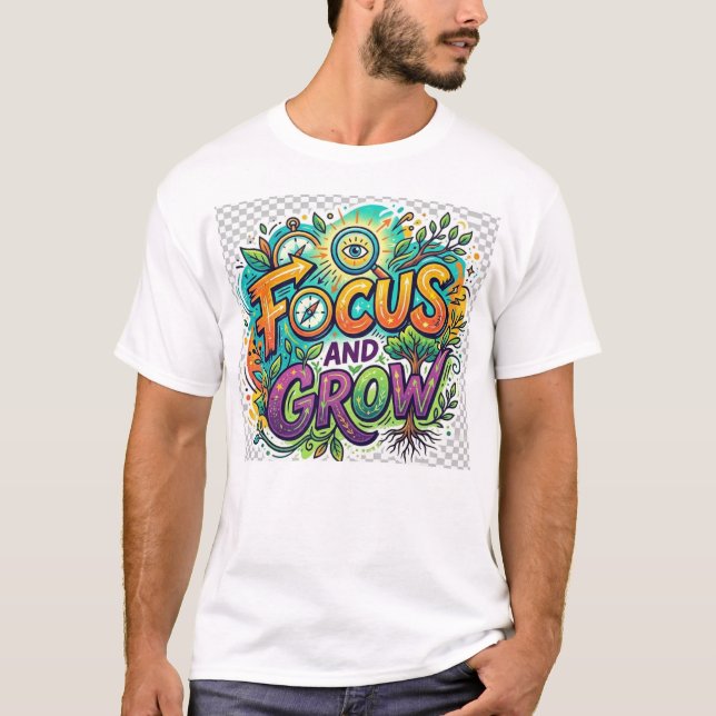 T-shirt Se concentrer et grandir (Devant)