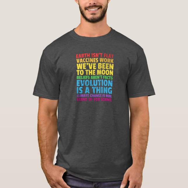 T-shirt 'Se Débattre Pour La Science' (Devant)