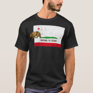 T-shirt Se Déplacer Vers Les Thés Quitter La Californie Vi