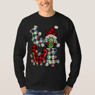 T-shirt Se détendre avec ma famille assortie de Noël Gnomi