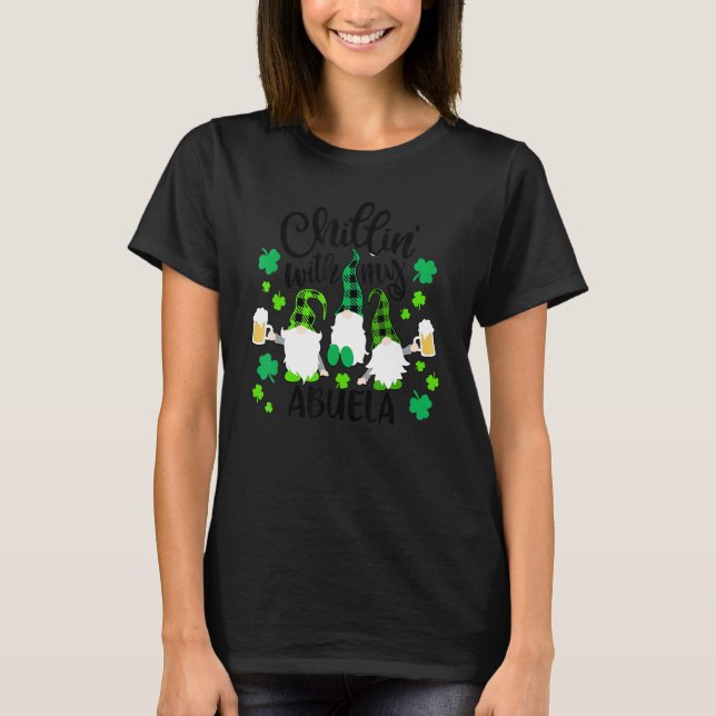 T-shirt Se détendre avec mes Gnomes de jour de St Patricks (Devant)