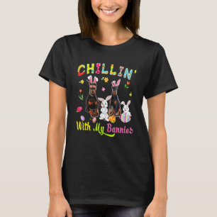 T-shirt Se détendre avec mes lapins Mignon lapin chiens Do
