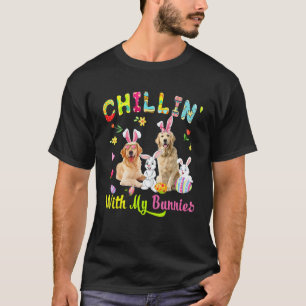 T-shirt Se détendre avec mes lapins Mignon lapin Golden Re