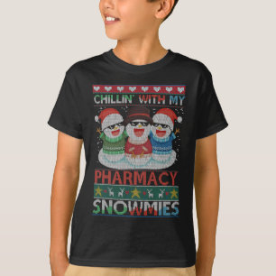 T-shirt Se détendre avec mes Snowmies Pharmacie Technicien