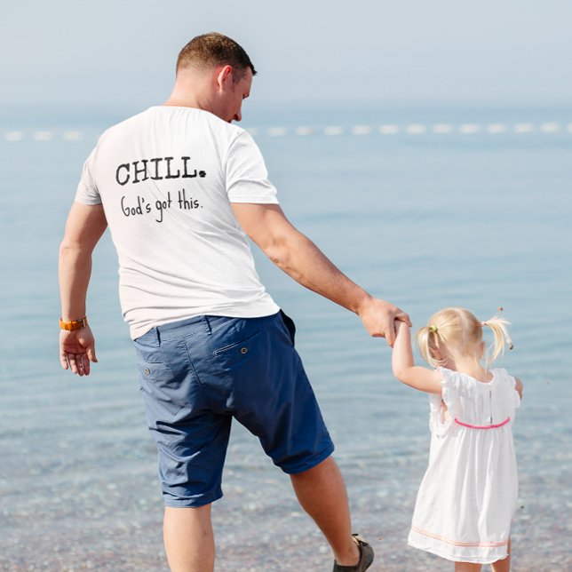 T-shirt Se détendre, Dieu s'en charge, Écriture de Romains (Créateur téléchargé)