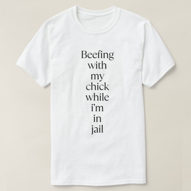T-shirt se disputant avec ma poule (Design devant)