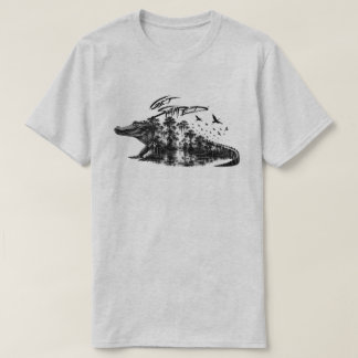T-shirt Se faire submerger dans le marais aux alligators