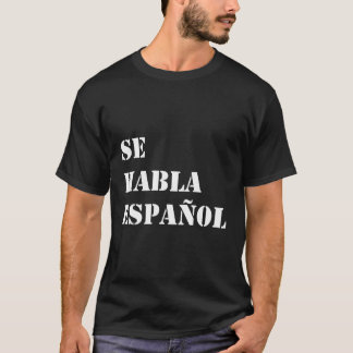 T-shirt Se Habla Espanol Parle Cadeau Espagnol