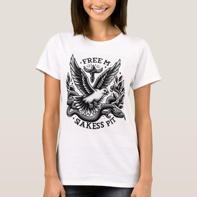 T-shirt "Se lever au-dessus du serpent du serpent (Devant)