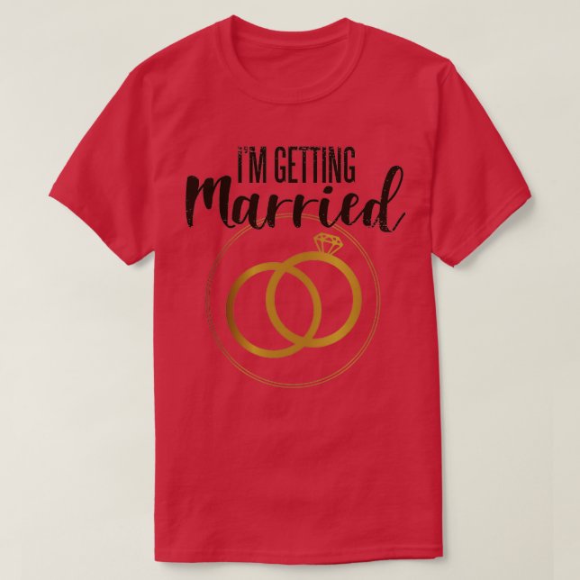 T-shirt Se marier bientôt (Design devant)