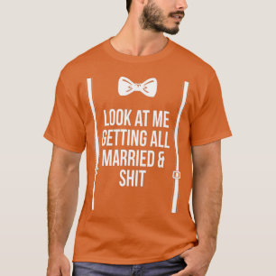 T-shirt Se Marier Et Cher Femme De Mariée Pour Être Groo