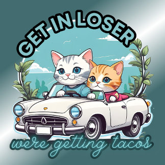 T-shirt Se mettre dans Loser Obtenir Tacos Chat Convertibl