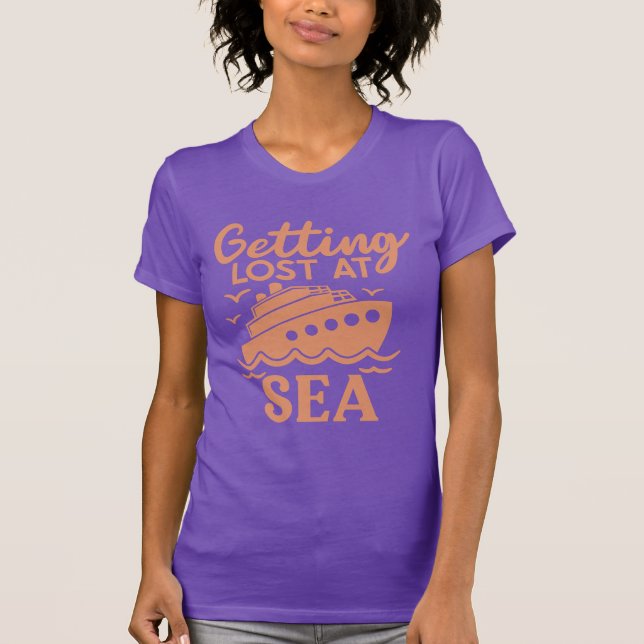 T-shirt Se Perdre Lors D'Un Voyage De Croisières En Mer (Devant)