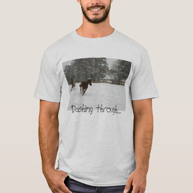 T-shirt Se précipiter à travers… (Devant)
