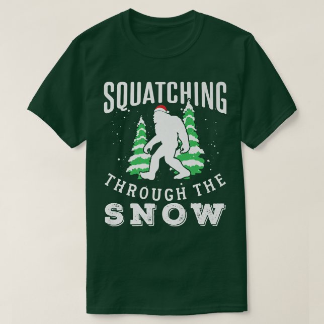 T-shirt Se prélasser dans la neige  (Design devant)