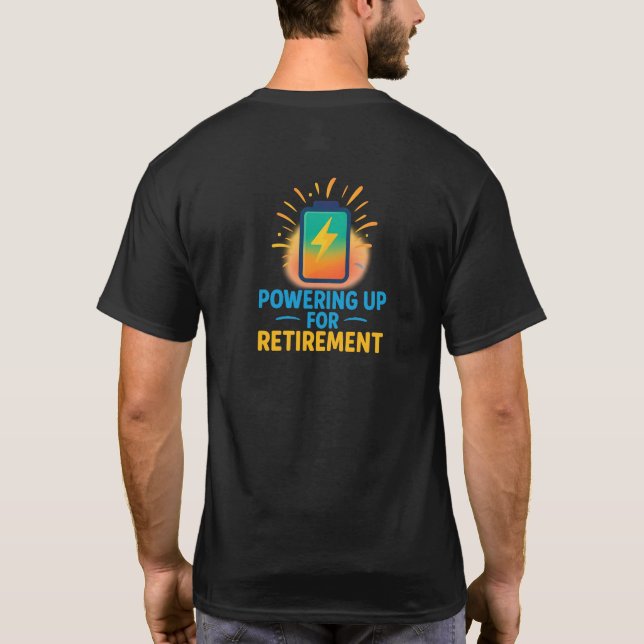 T-shirt Se préparer pour la retraite – Tee à l'icône de ba (Dos)