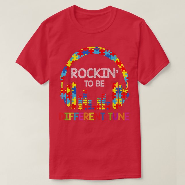 T-shirt Se Rapprocher D'Un Casque De Tune Différent Puzzle (Design devant)